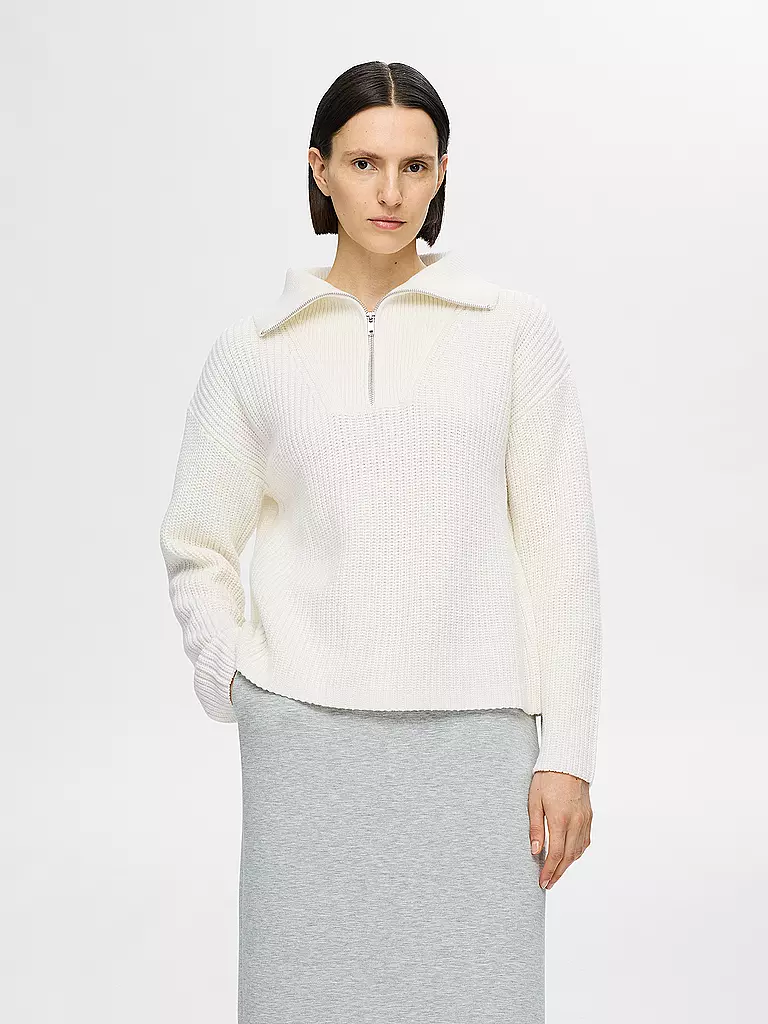 SELECTED FEMME | Troyer Pullover SLFBLOOMIE | weiss