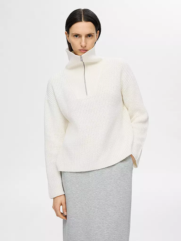 SELECTED FEMME | Troyer Pullover SLFBLOOMIE | weiss