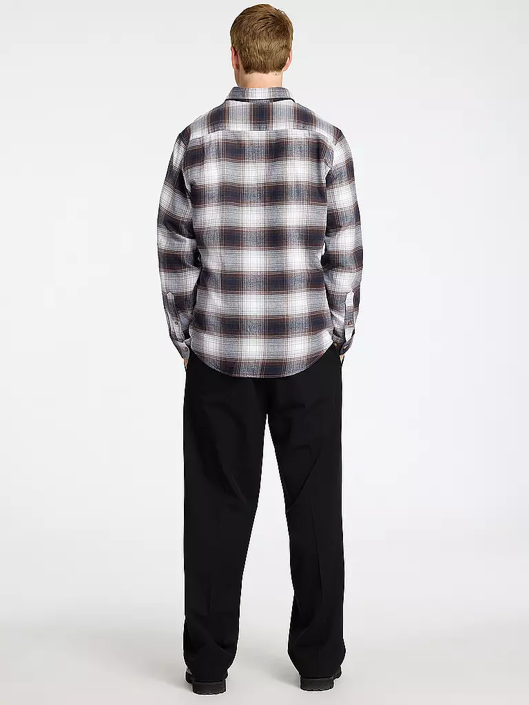 SELECTED | Flanellhemd Slim Fit SLHSLIMOWEN | weiss