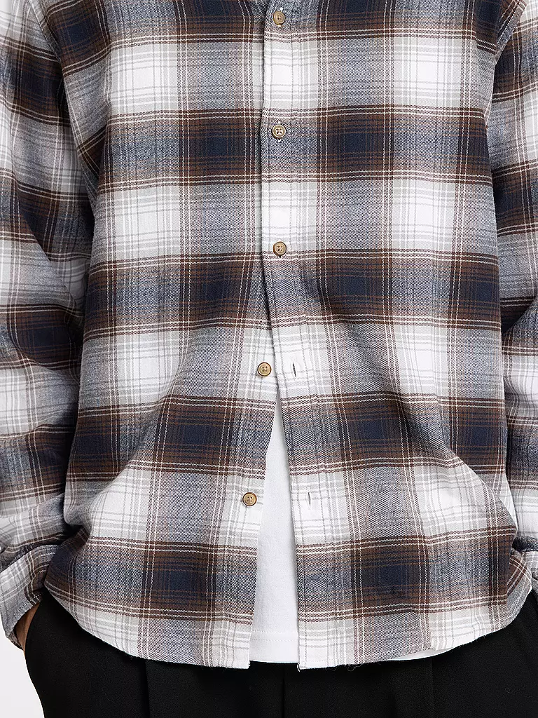 SELECTED | Flanellhemd Slim Fit SLHSLIMOWEN | weiss