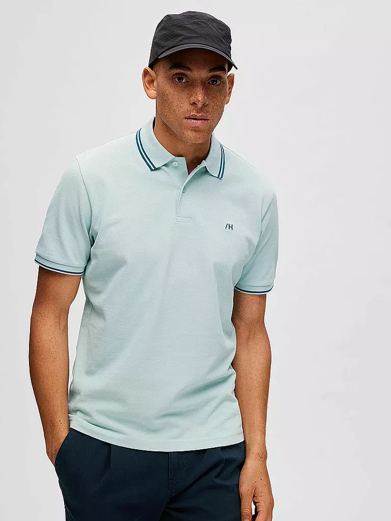 SELECTED | Poloshirt SLHDANTE  | grün