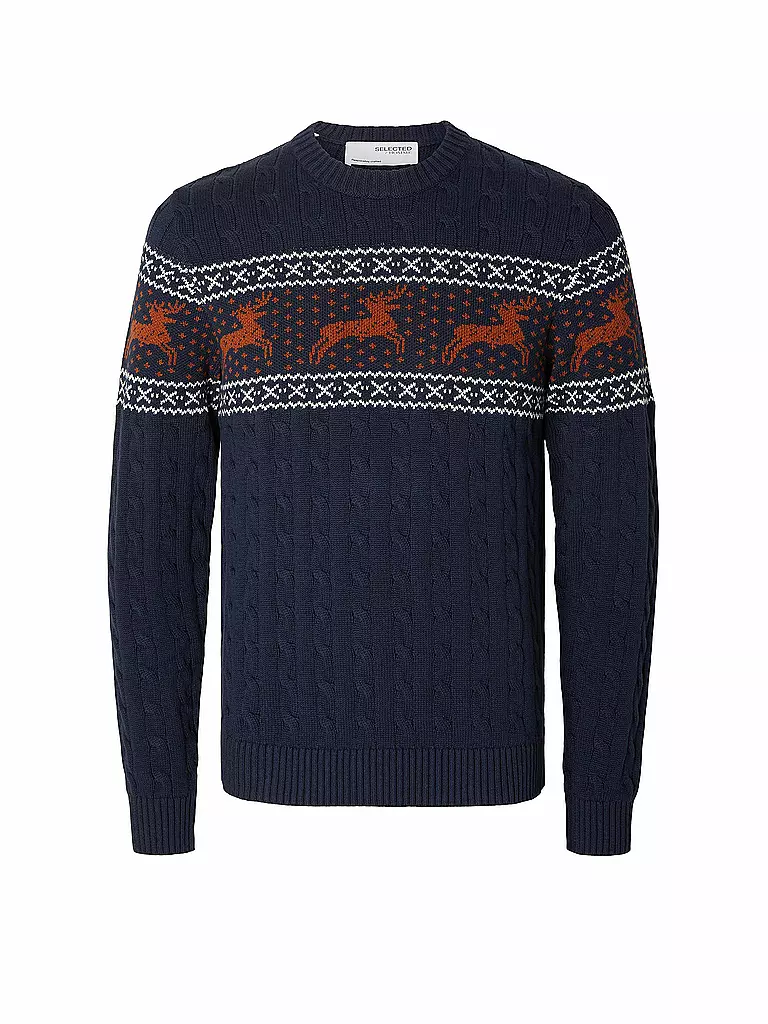 SELECTED | Pullover SLHREINDEER | blau