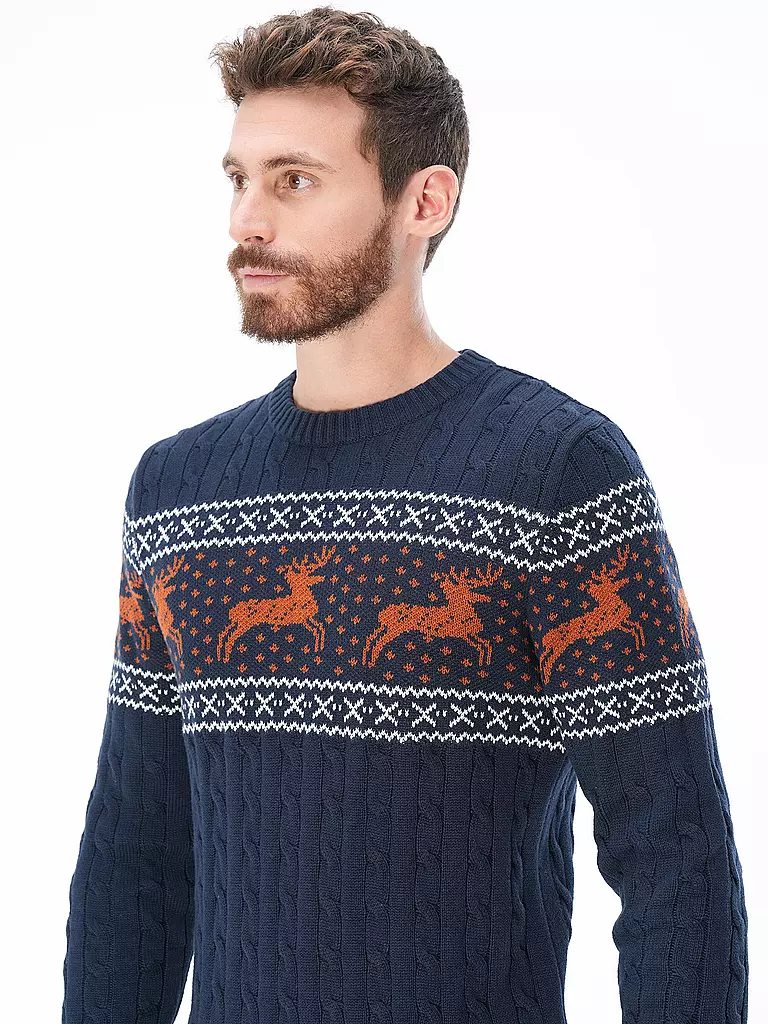 SELECTED | Pullover SLHREINDEER | blau