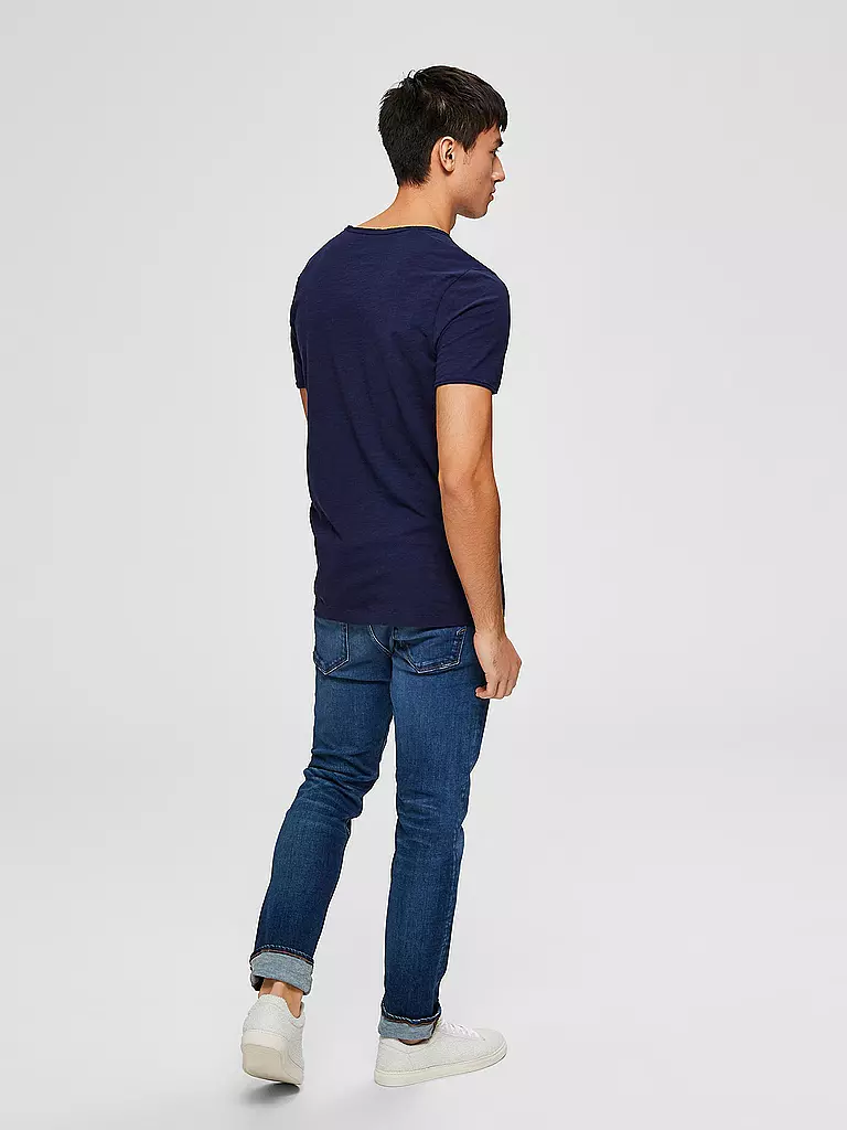 SELECTED | T-Shirt Regular Fit | blau