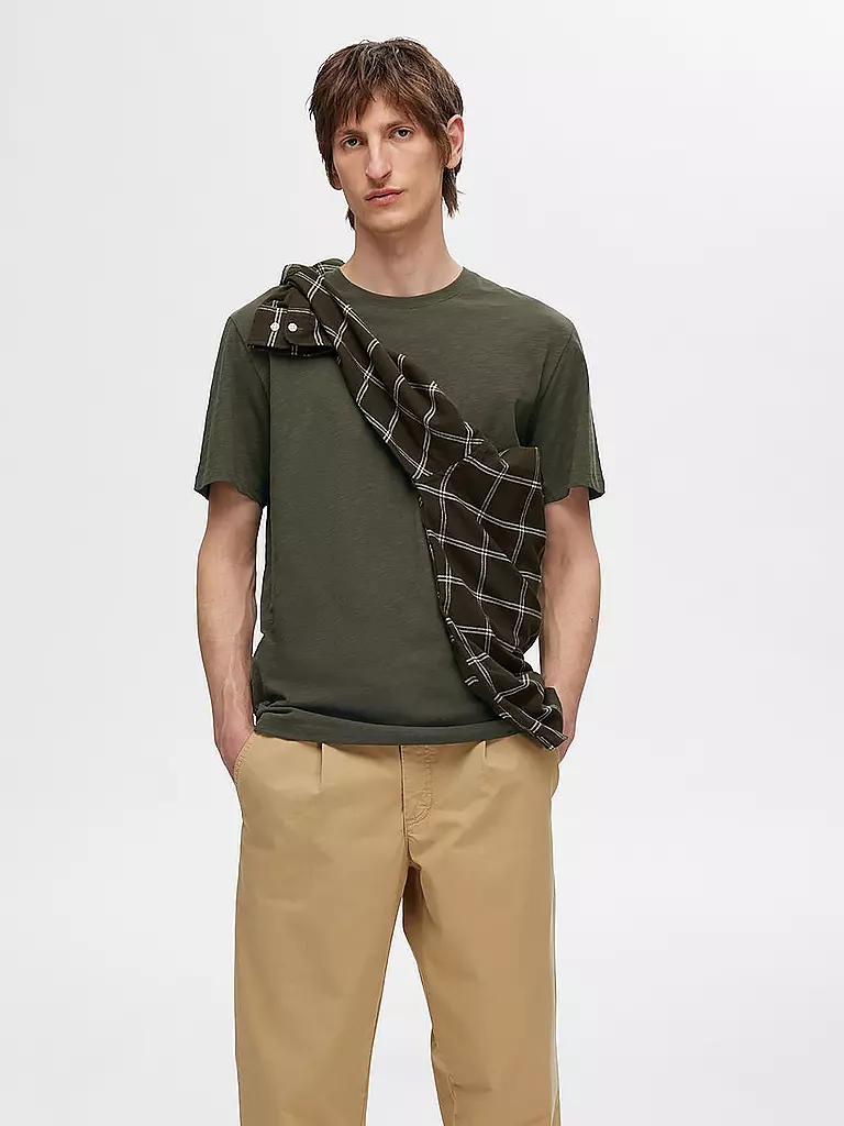 SELECTED | T-Shirt T-Shirt SLHASPEN | olive