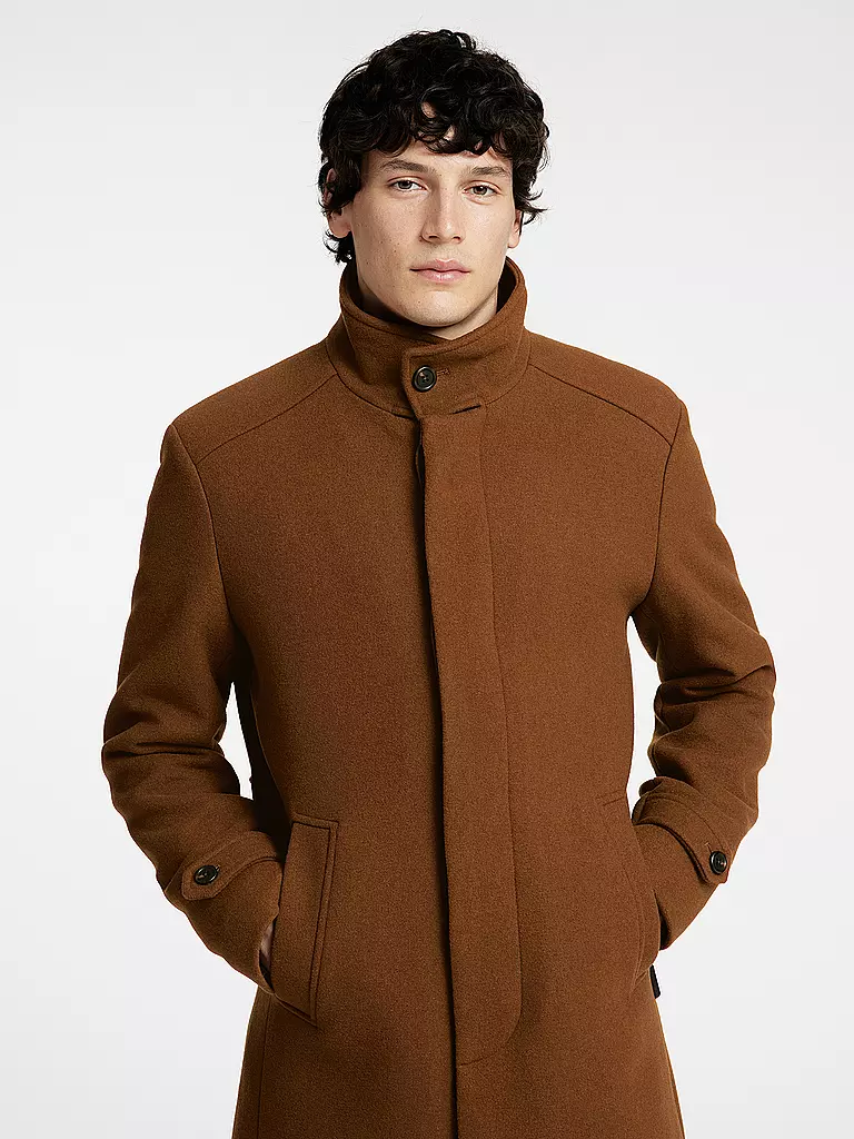 SELECTED | Wollmantel SLHNEW | camel