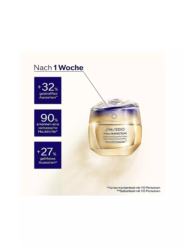 SHISEIDO | Gesichtscreme - Vital Perfection Concentrated Supreme Cream 50ml | keine Farbe