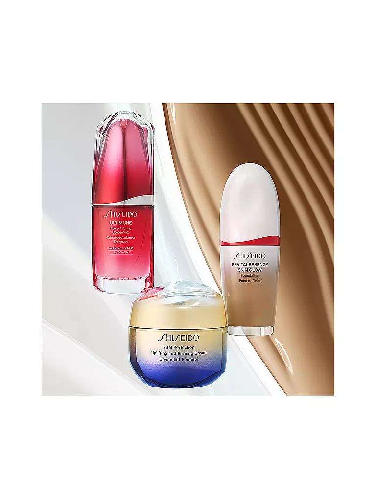 SHISEIDO | REVITALESSENCE Skin Glow Foundation SPF30 PA+++ (330 Bamboo) | hellbraun