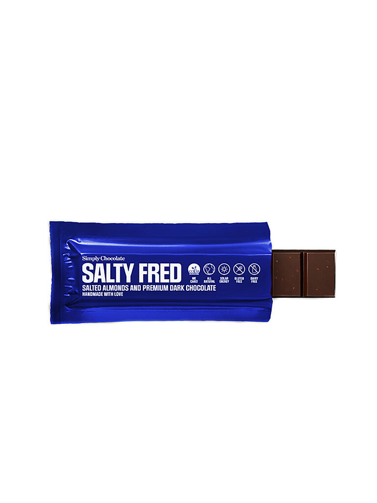 SIMPLY CHOCOLATE | Schokolade - Salty Fred Bar | blau