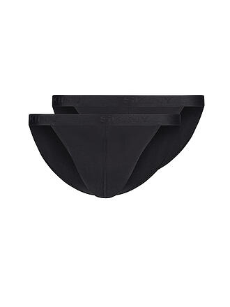 SKINY | Slip - Tanga 2-er Pkg. black