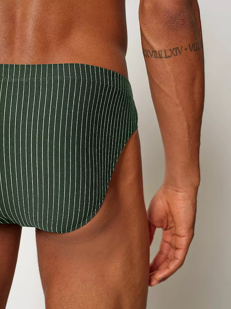 SKINY | Brasil Slip 2er Pkg olive stripes | olive