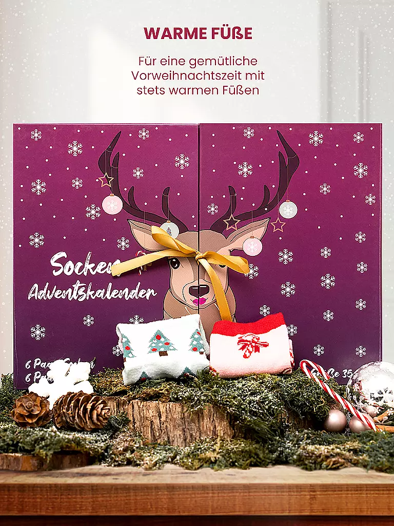 SOCKSWEAR | Damen Socken Adventskalender bunt | bunt