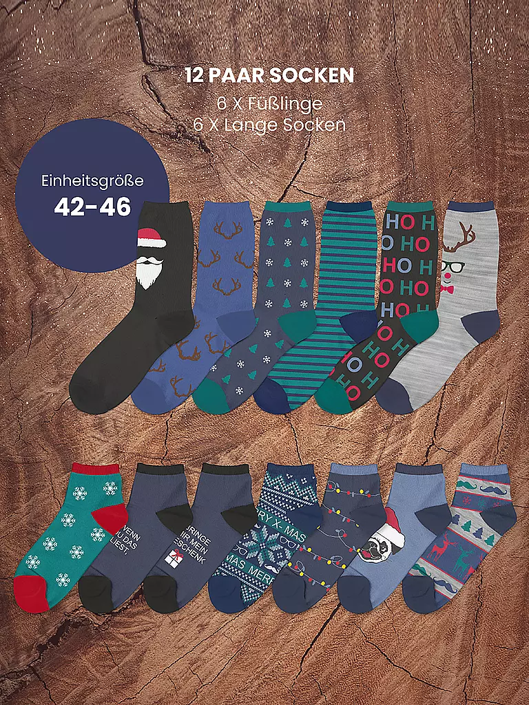 SOCKSWEAR | Herren Socken Adventskalender bunt | bunt