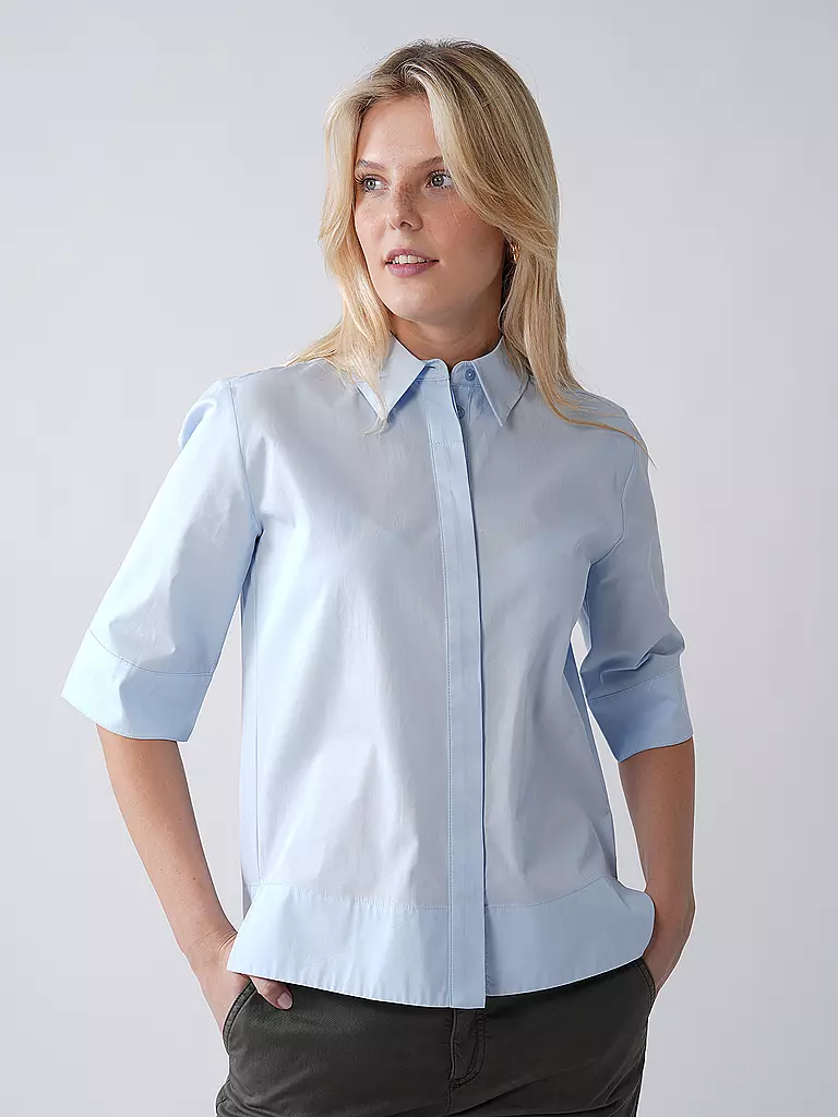 SOMEDAY | Bluse ZARBA BUTTON UP | hellblau