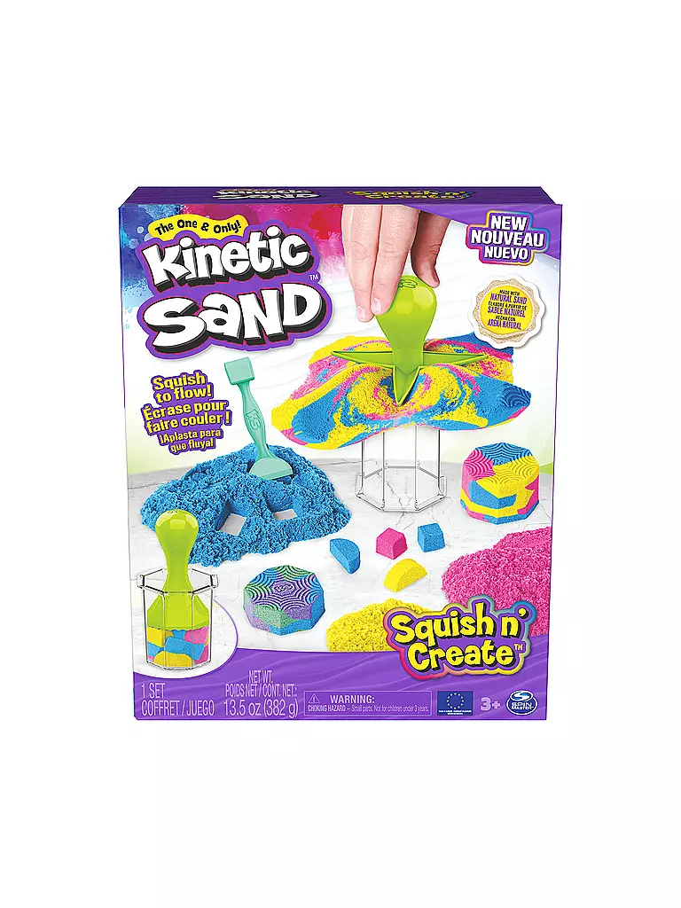 SPINMASTER Kinetic Sand Squish N' Create Set keine Farbe