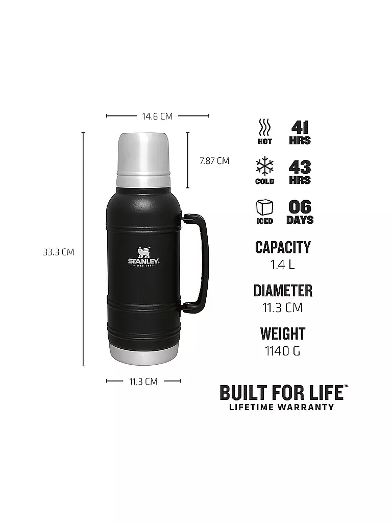 STANLEY | Isolierflasche - Thermosflasche  ARTISAN 1,4l | schwarz