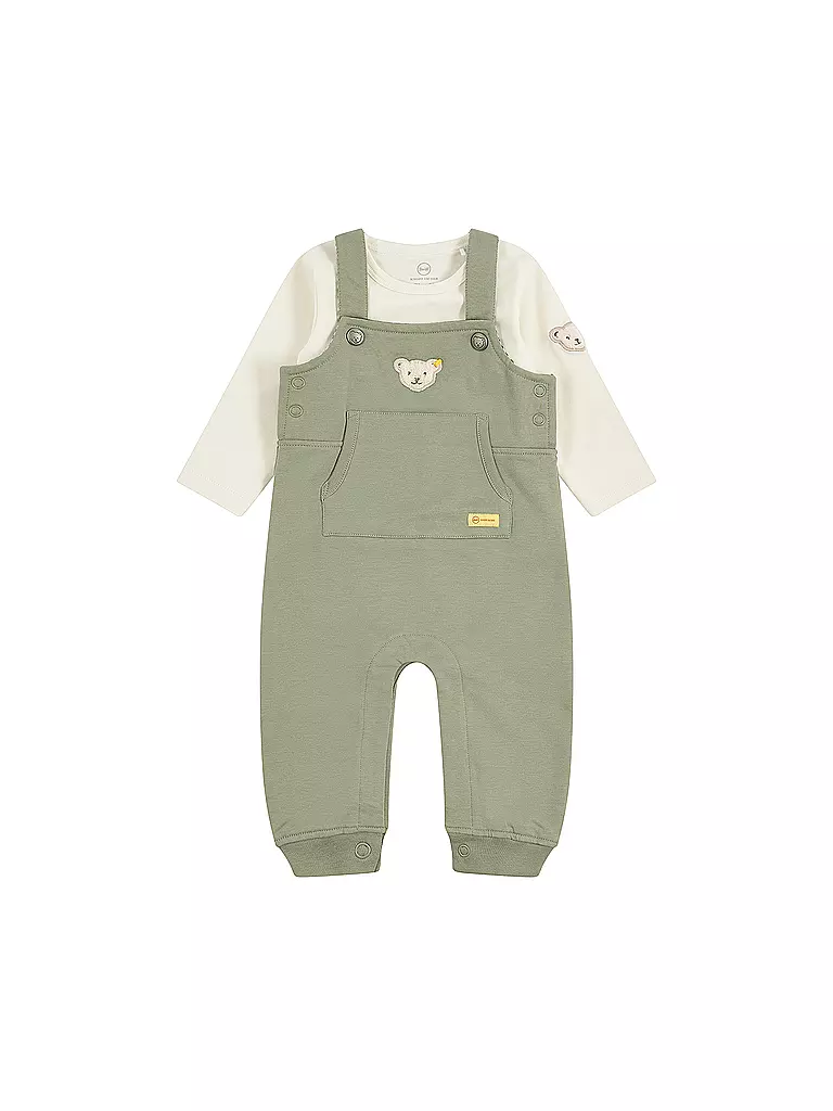 STEIFF | Baby Set Latzhose und T-Shirt  | dunkelgrün