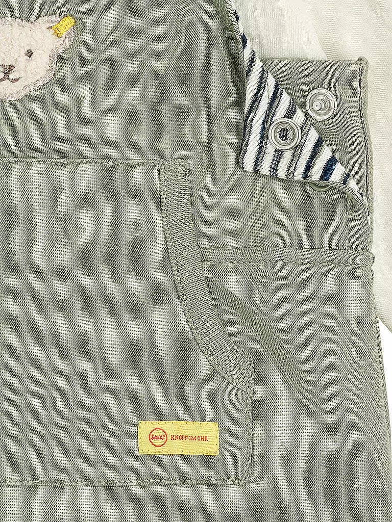 STEIFF | Baby Set Latzhose und T-Shirt  | dunkelgrün