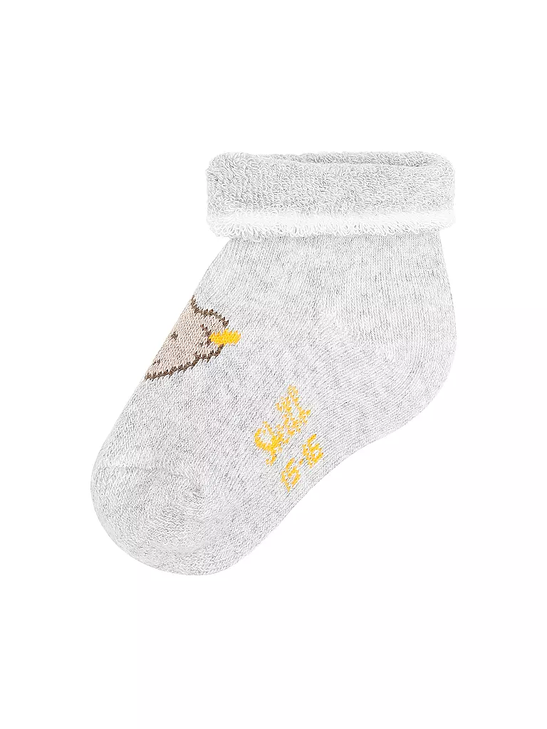 STEIFF | Baby Socken soft grey melange | rosa