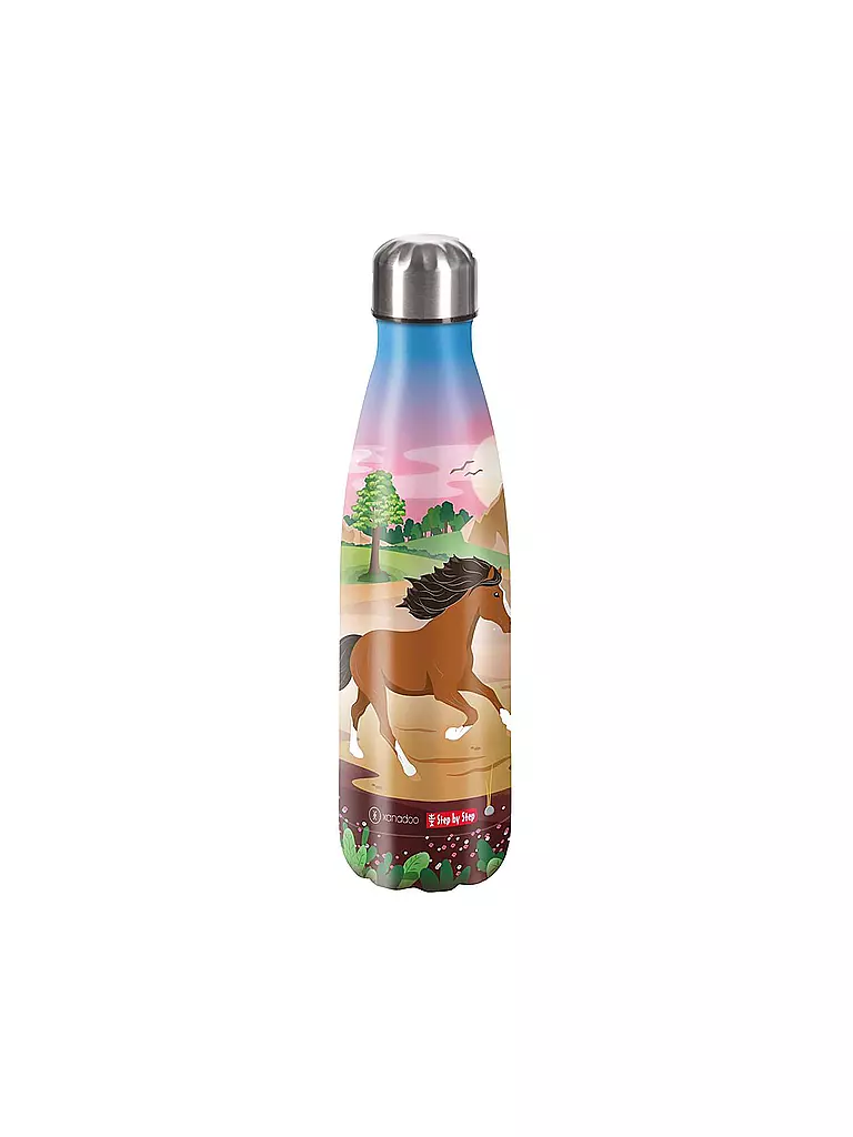 STEP BY STEP | Edelstahl Trinkflasche - Wild Horse Ronja 0,5L | bunt