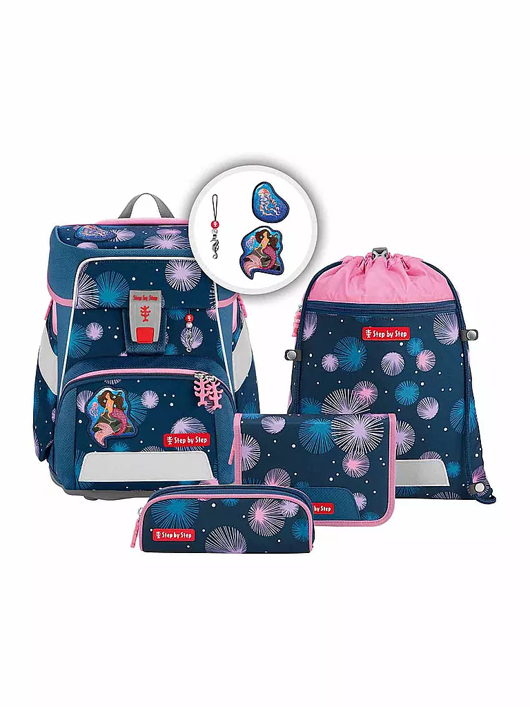 STEP BY STEP | Schultaschen Set 5tlg - Space  Mermaid Delia  | blau