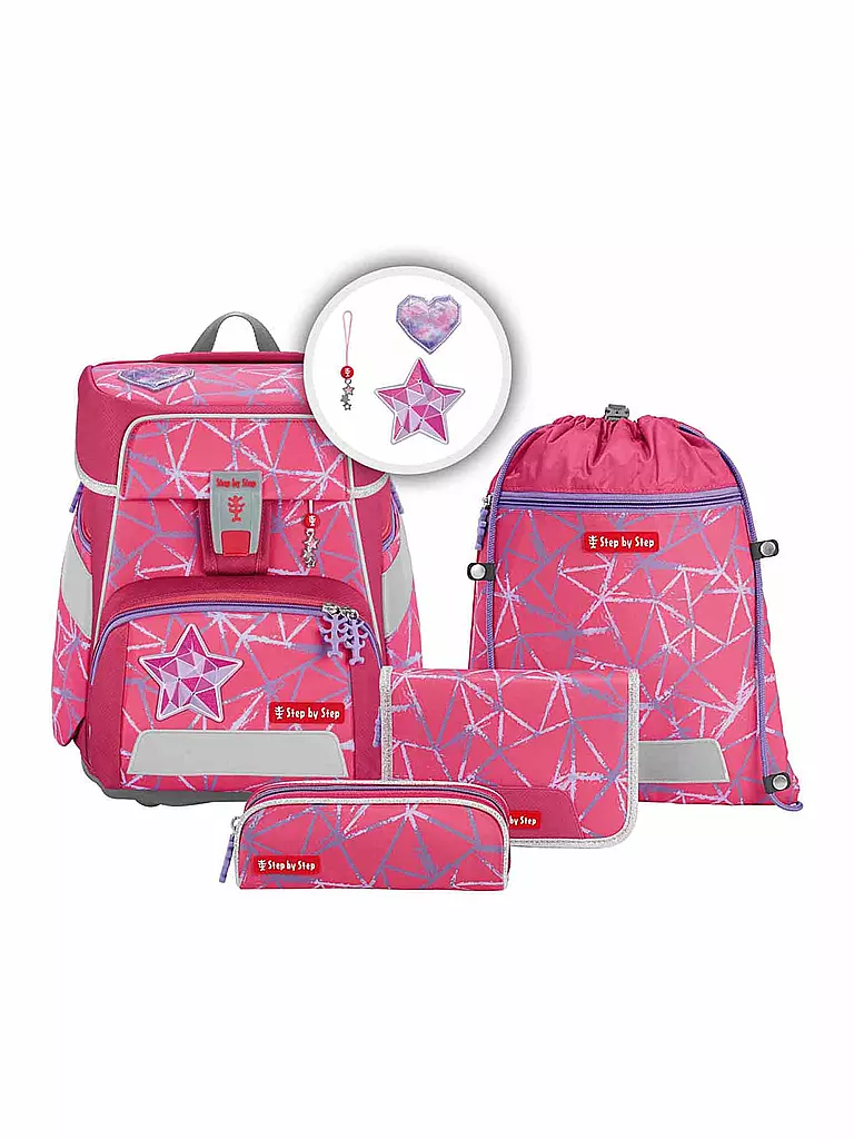 STEP BY STEP | Schultaschen Set 5tlg - Space Star Stella | pink