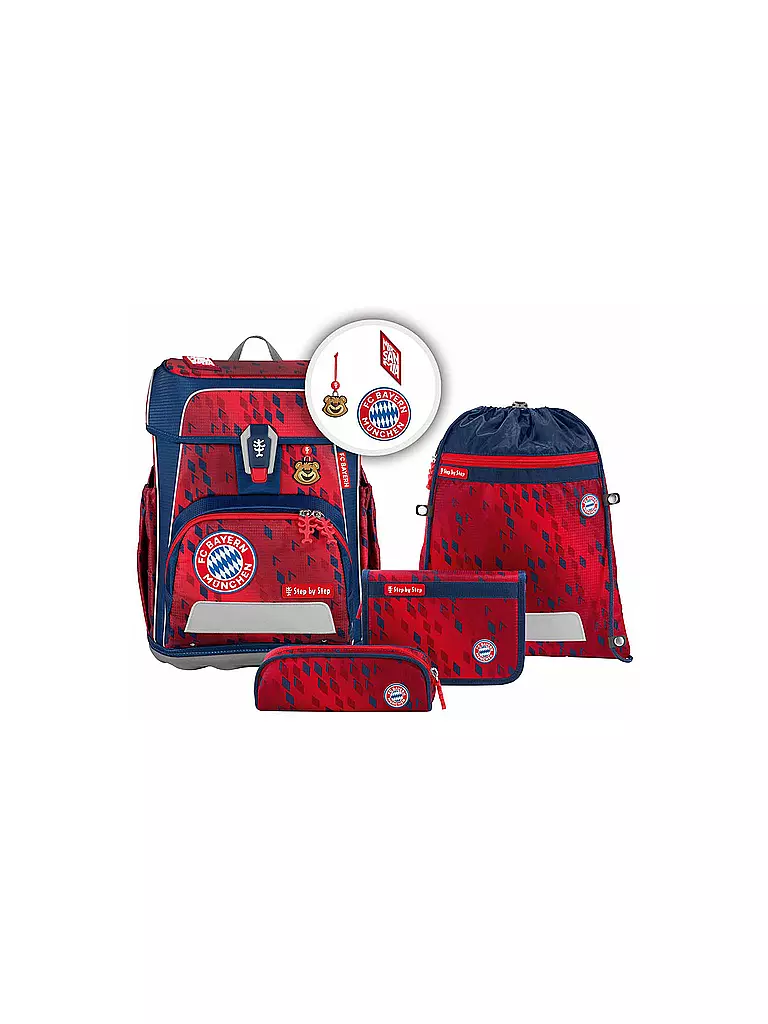 STEP BY STEP | Schultaschen Set 5tlg Cloud FC Bayern  | dunkelblau