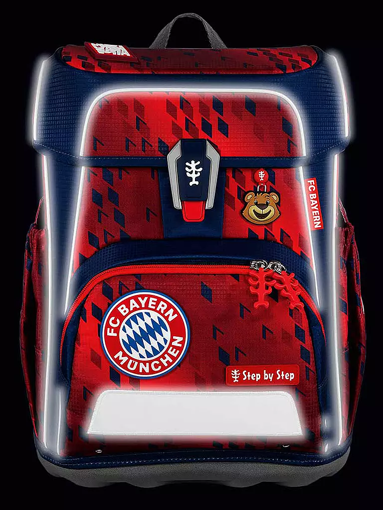 STEP BY STEP | Schultaschen Set 5tlg Cloud FC Bayern | dunkelblau