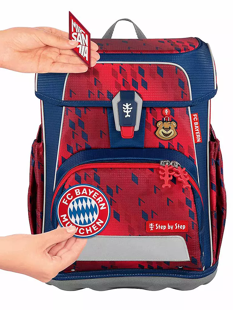 STEP BY STEP | Schultaschen Set 5tlg Cloud FC Bayern | dunkelblau