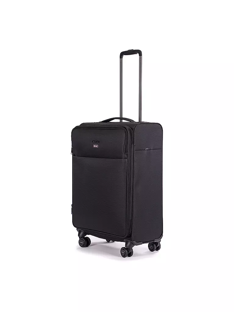 STRATIC | Trolley weich LIGHT M 65cm black | schwarz