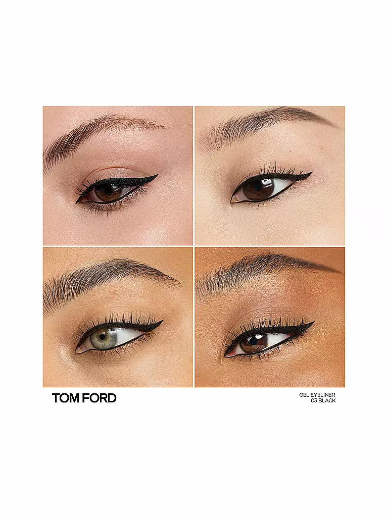 TOM FORD BEAUTY | Runway Look Gel Eye Liner (03 Black) | camel