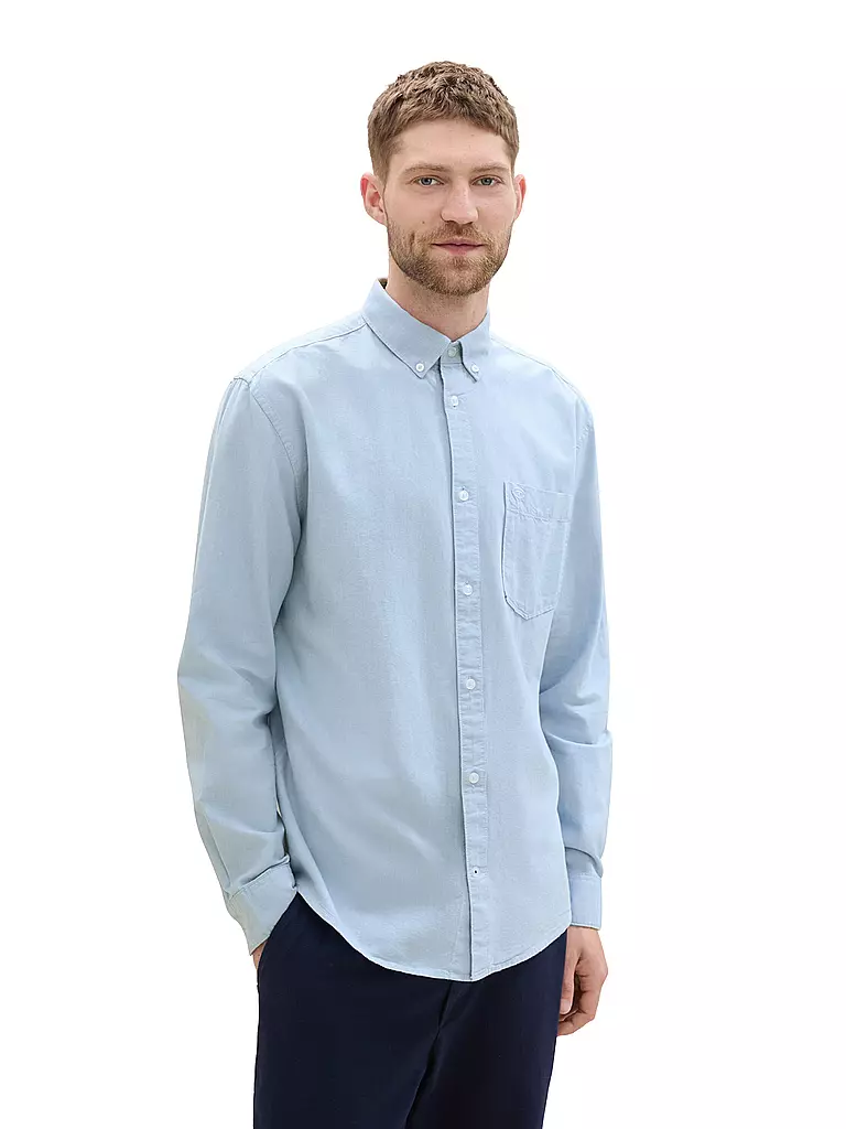 TOM TAILOR | Hemd Regular Fit | hellblau