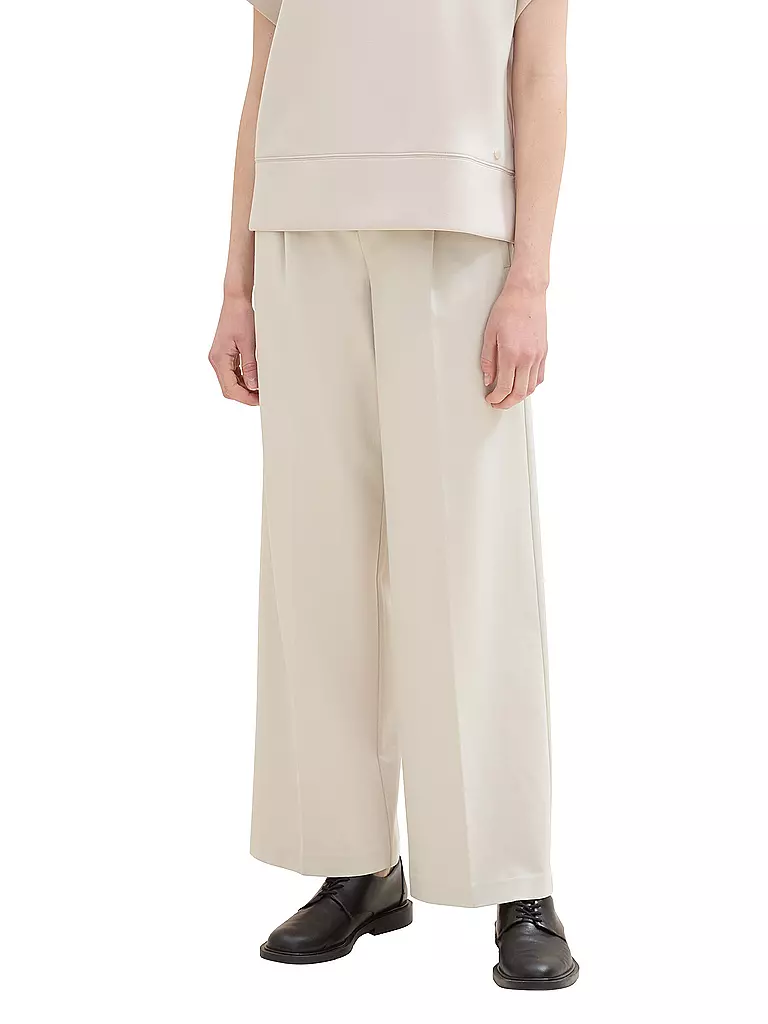 TOM TAILOR | Hose Wide Leg LEA | beige