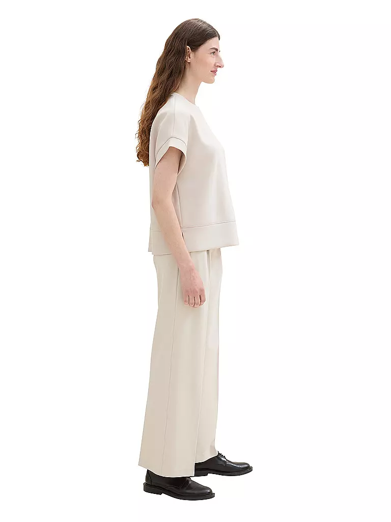 TOM TAILOR | Hose Wide Leg LEA | beige