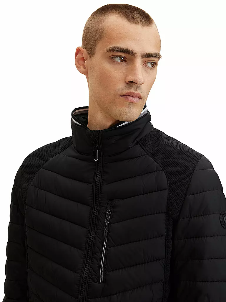 TOM TAILOR | Hybrid Jacke | schwarz