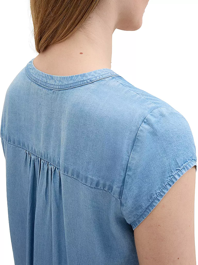 TOM TAILOR | Jeansbluse  | blau