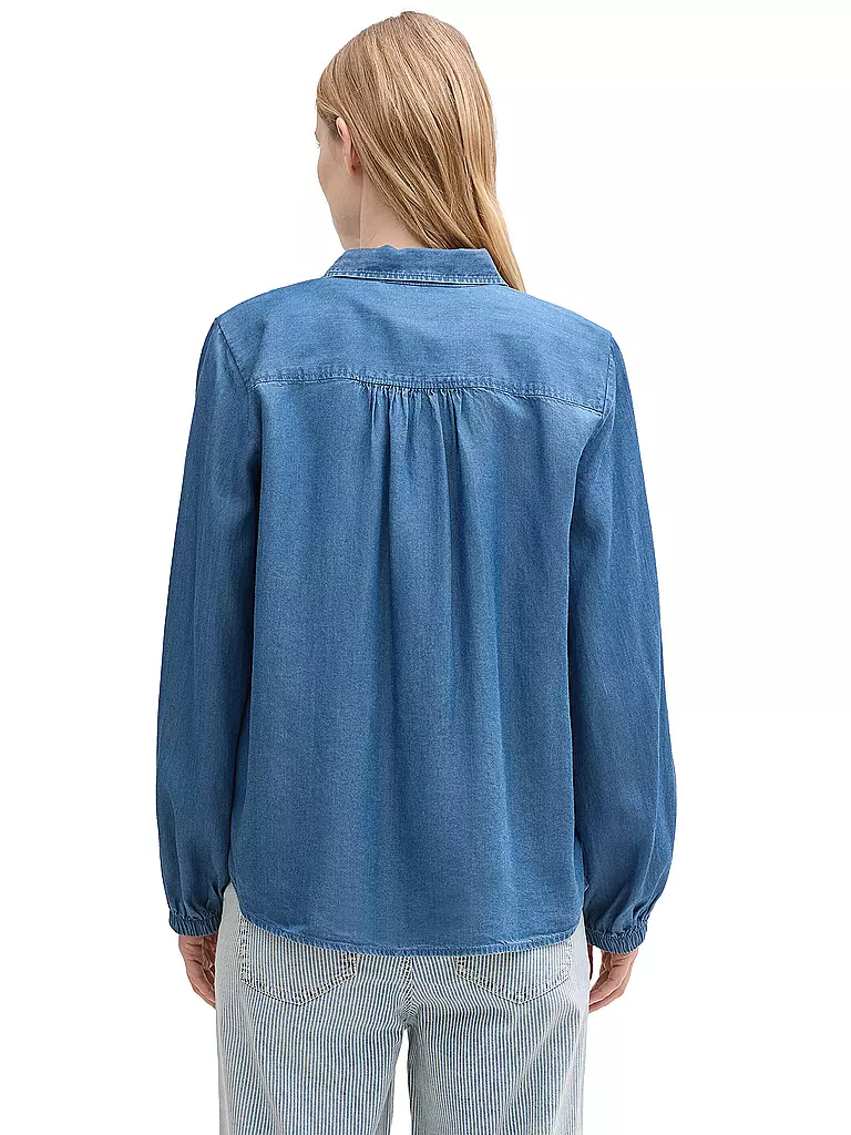 TOM TAILOR | Jeansbluse | blau