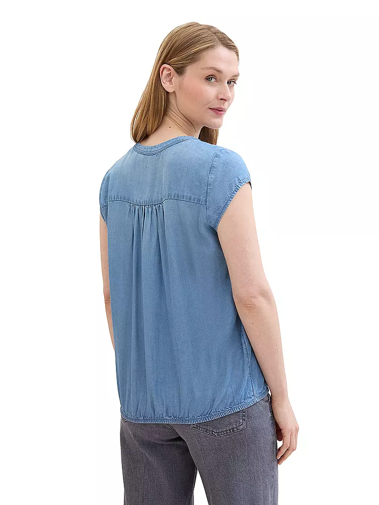 TOM TAILOR | Jeansbluse | blau