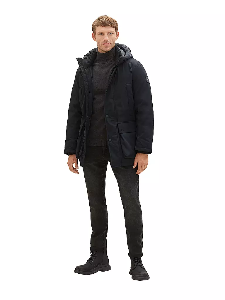 TOM TAILOR | Parka | schwarz