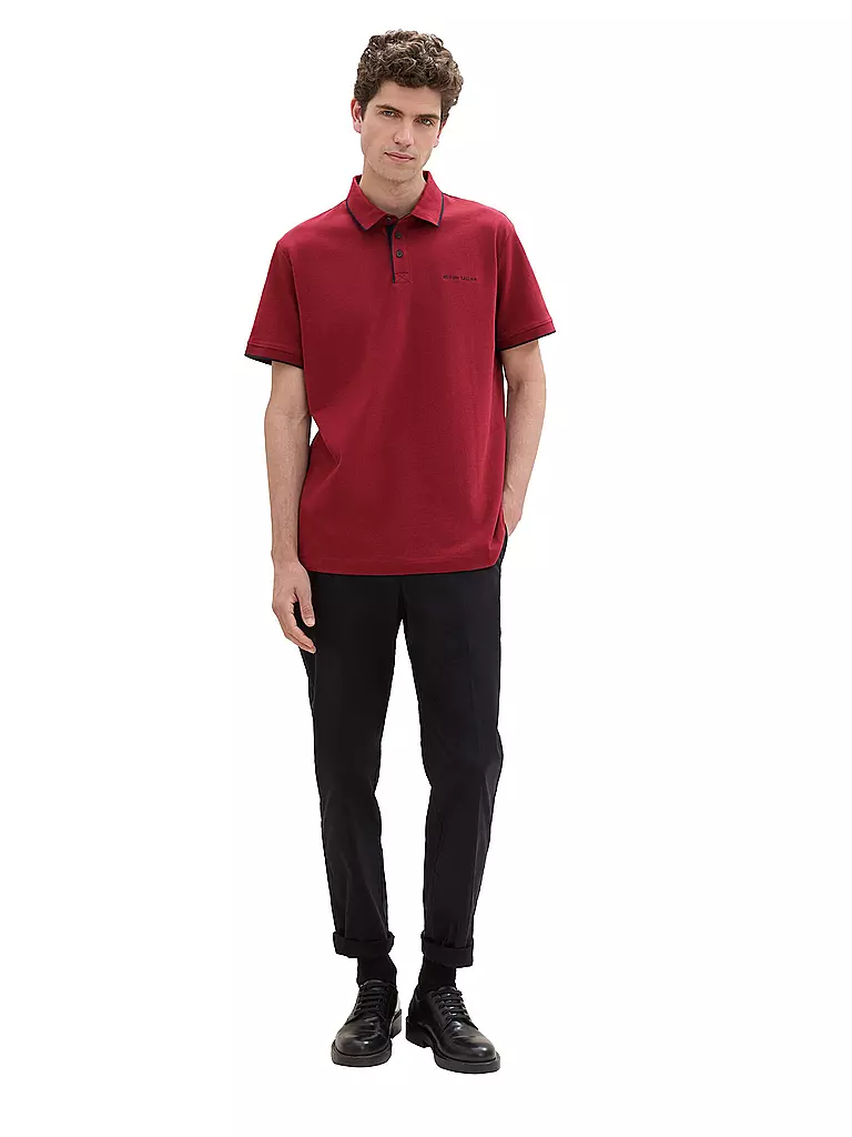 TOM TAILOR | Poloshirt Regular Fit | rot