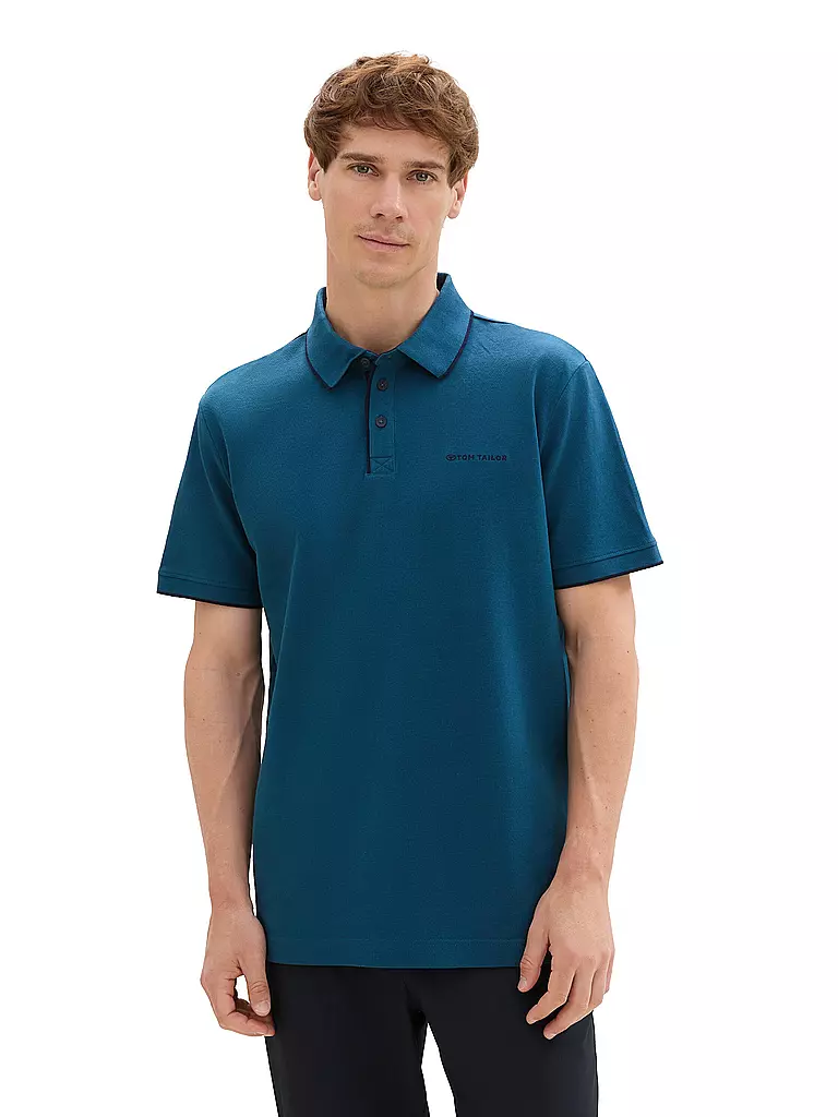 TOM TAILOR | Poloshirt Regular Fit | petrol