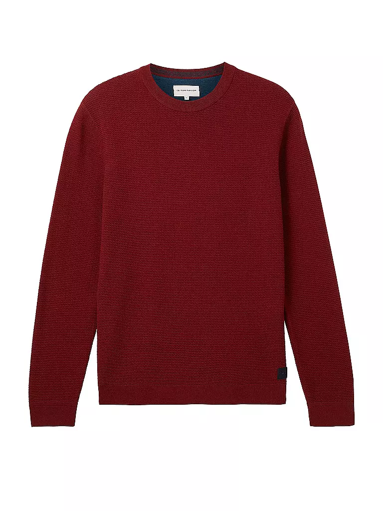 TOM TAILOR | Pullover  | rot