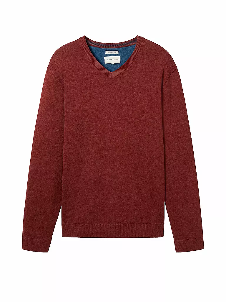 TOM TAILOR | Pullover  | rot