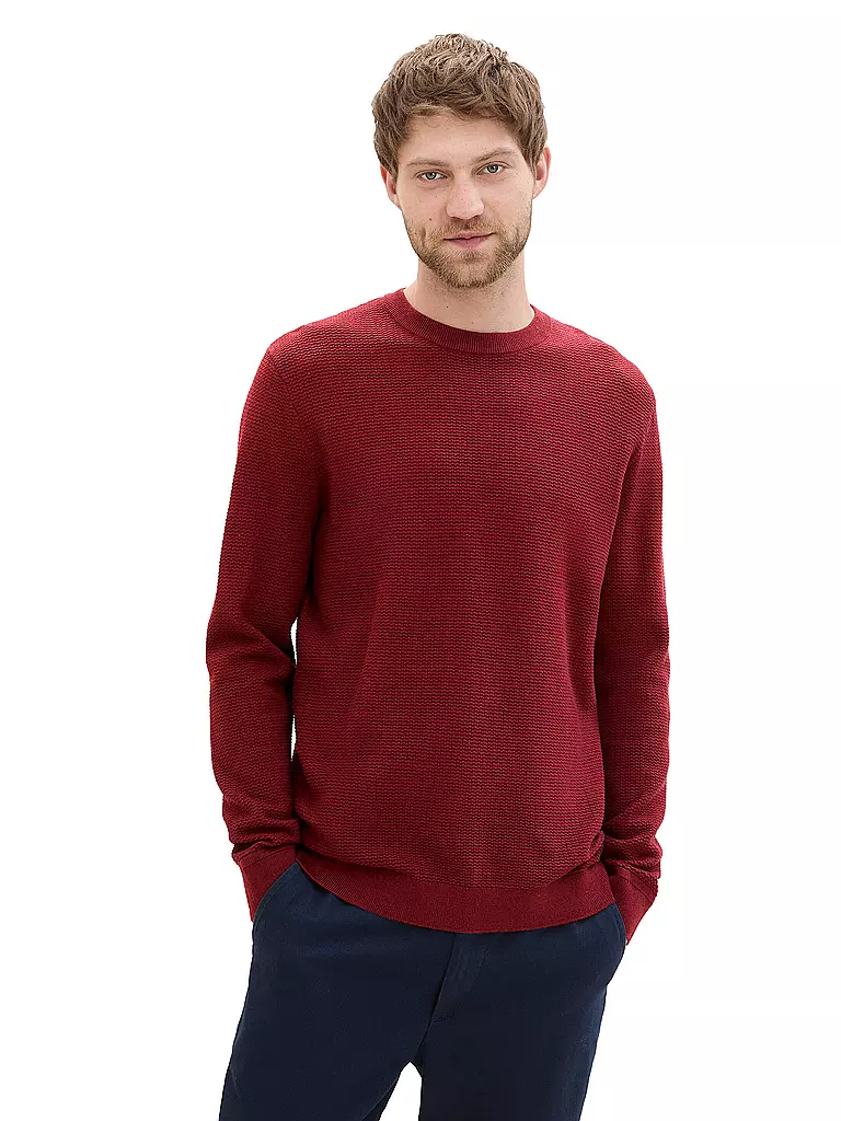 TOM TAILOR | Pullover  | rot