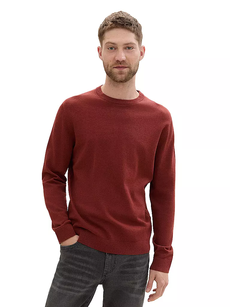 TOM TAILOR | Pullover | rot