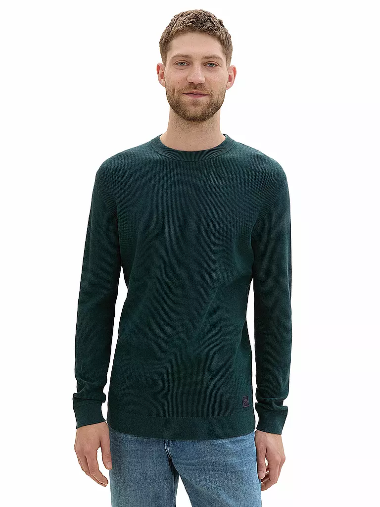 TOM TAILOR | Pullover | dunkelgrün