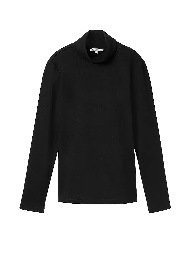 TOM TAILOR | Rollkragenpullover | schwarz