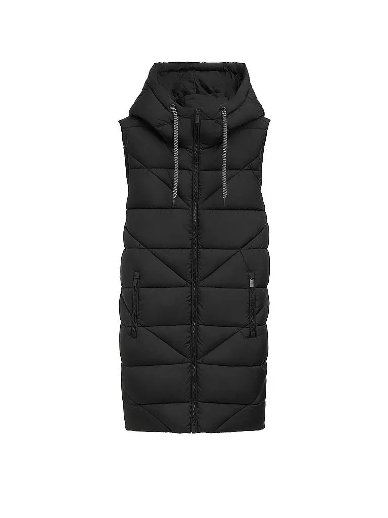 TOM TAILOR | Steppgilet | schwarz