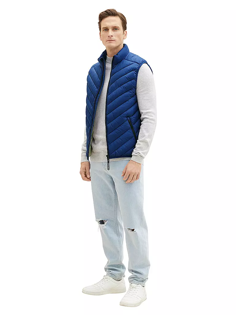 TOM TAILOR | Steppgilet | blau