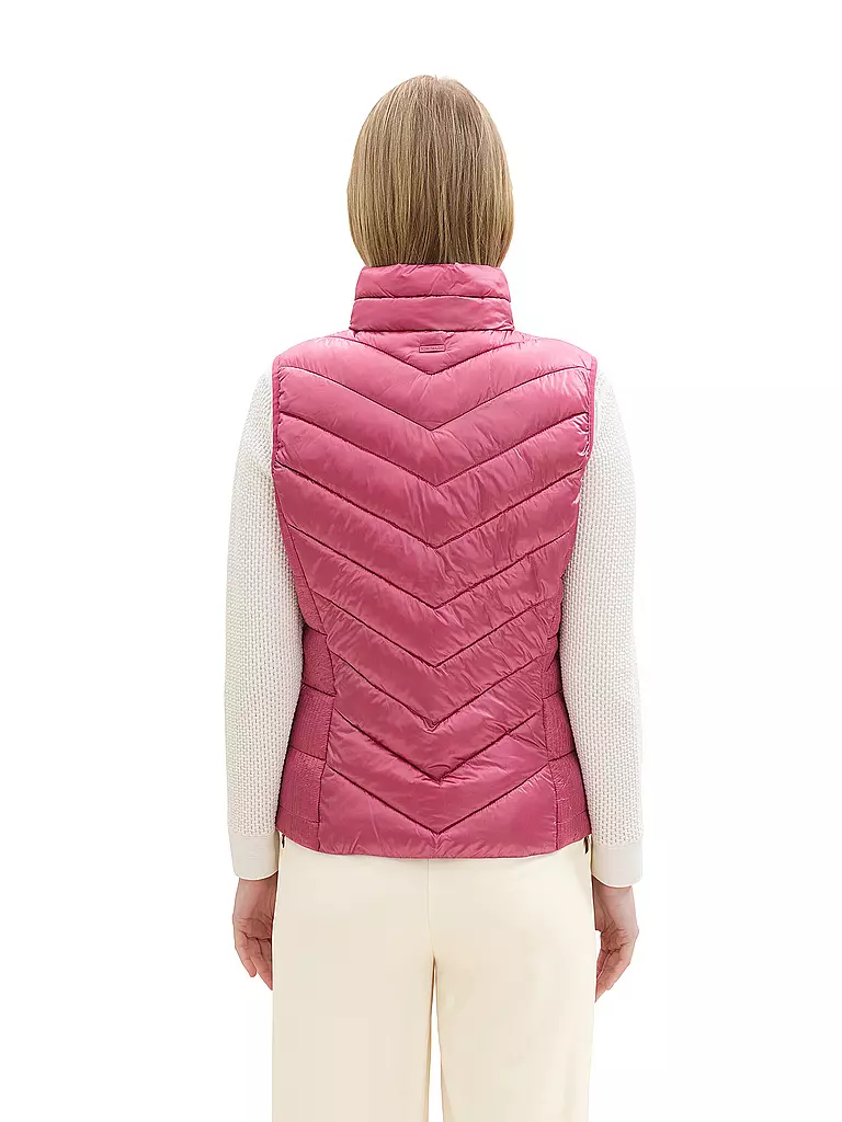 TOM TAILOR | Steppgilet | pink